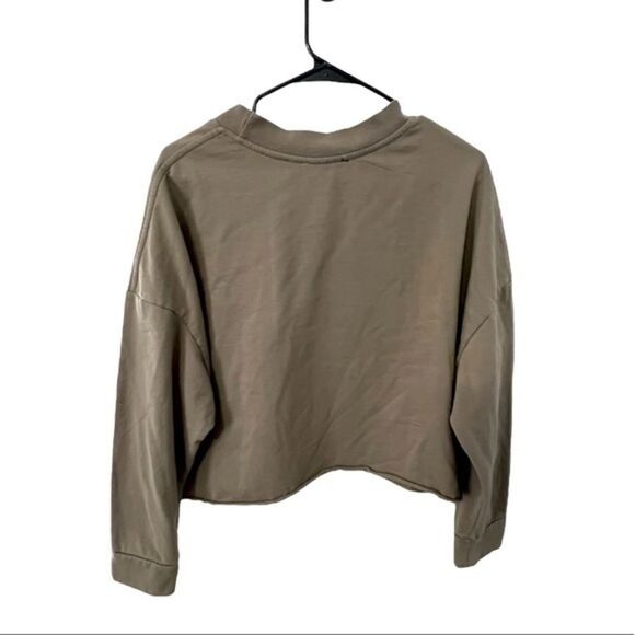 RDI Army Green Long Sleeve Long Crop Top - Picture 3 of 3